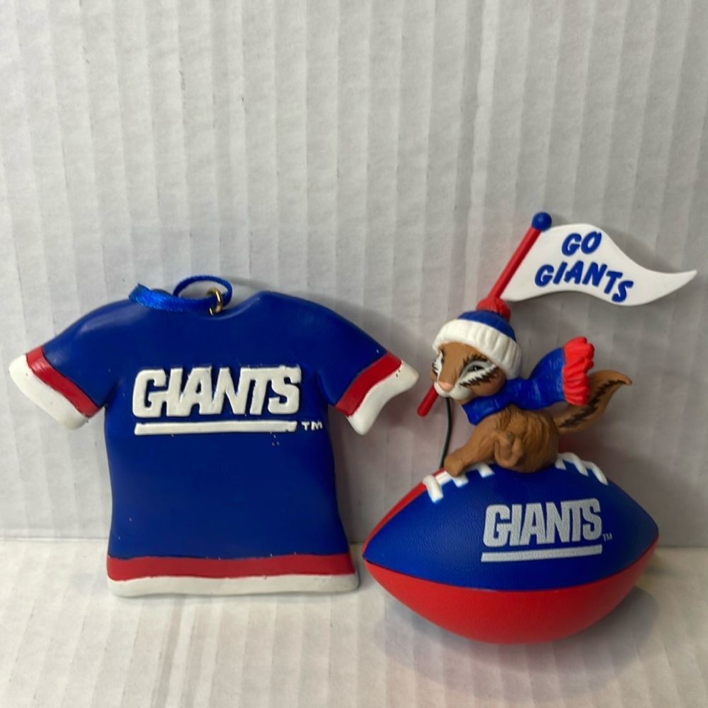 Vintage New York GIANTS Jersey  Football Christmas Ornaments